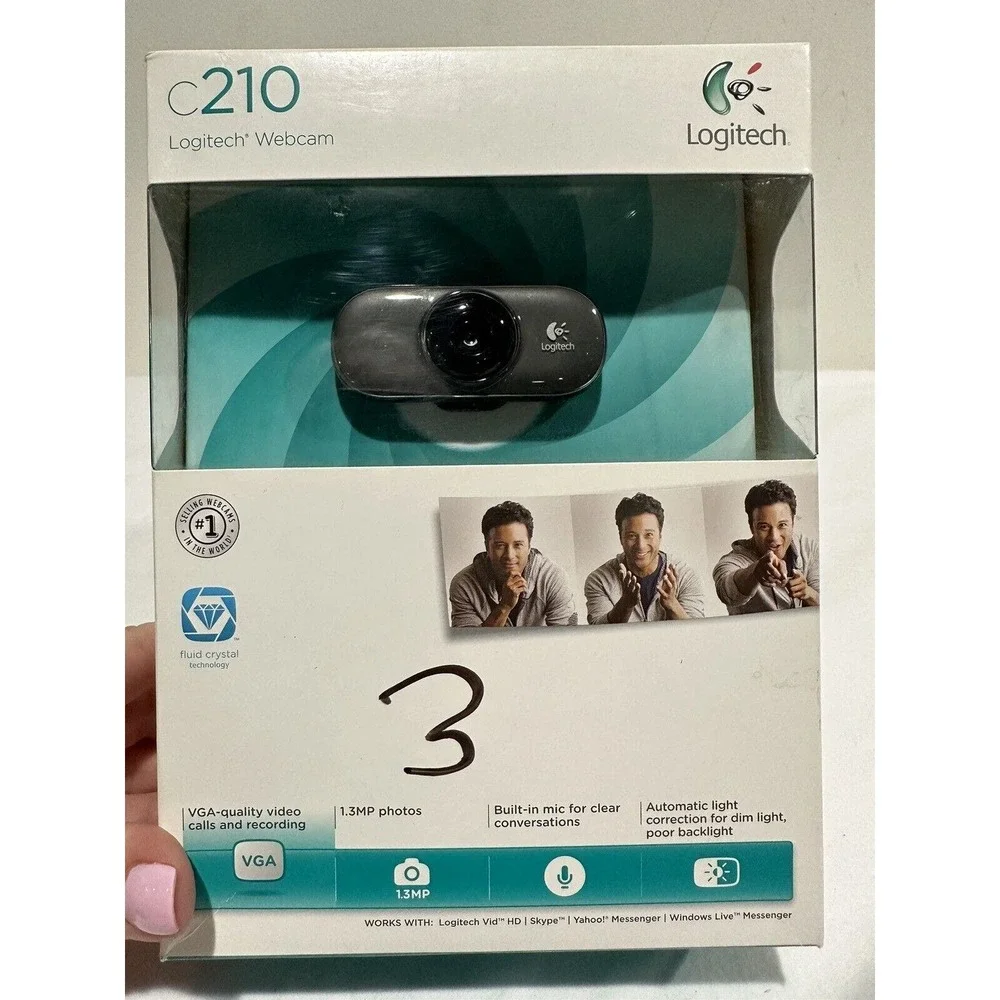 Logitech USB C210 Web Cam Zoom Skype Online Video
